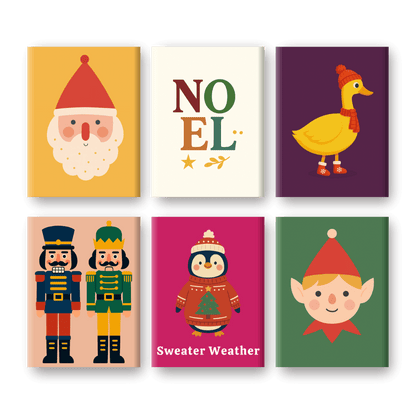 6 Mini Paintings | Sweater Weather Set