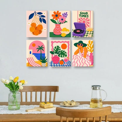 6 Mini Paintings - Good Times Set