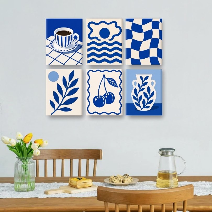 6 Mini Paintings - Aegean Dreams Set