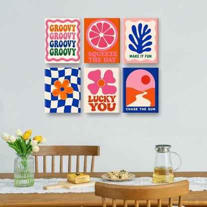 6 Mini Paintings - Squeeze The Day Set