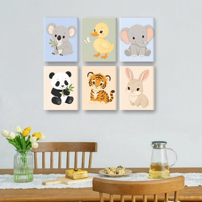 6 Mini Paintings - Little Cuties Set