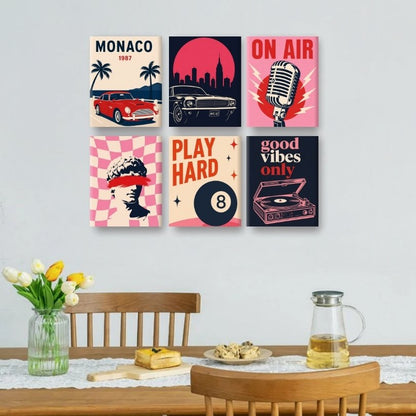 6 Mini Paintings - Classic Vibes Set