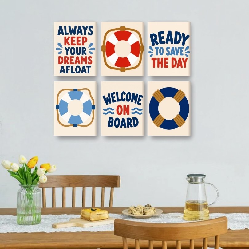 6 Mini Paintings - Life Savers Set