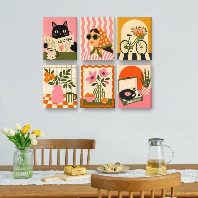 6 Mini Paintings - Good News Set