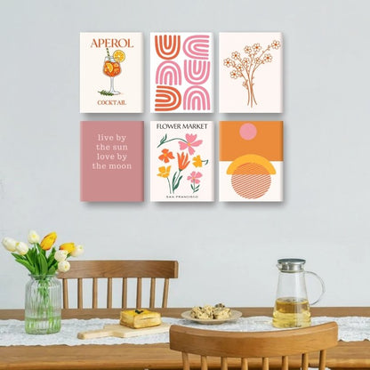 6 Mini Paintings - Bloom & Shine Set