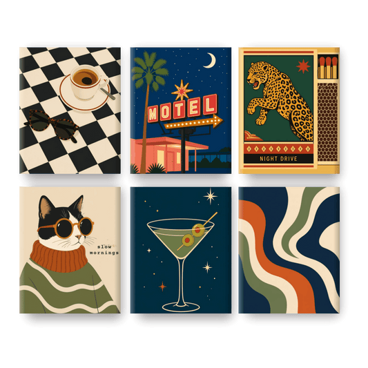 6 Mini Paintings - Night Escape Set