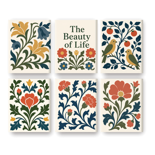 6 Mini Paintings - The Beauty of Life Set