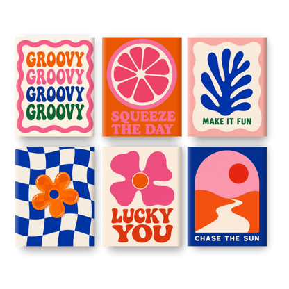 6 Mini Paintings - Squeeze The Day Set