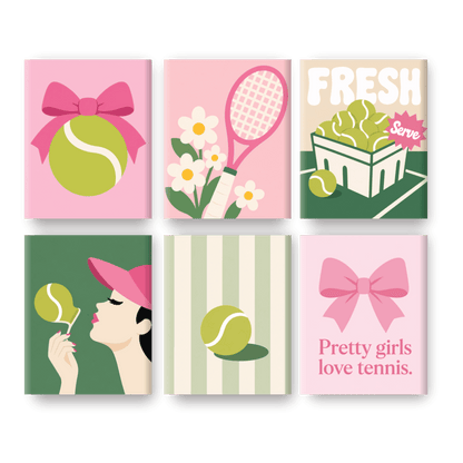 6 Mini Paintings -  Fresh Serve Set