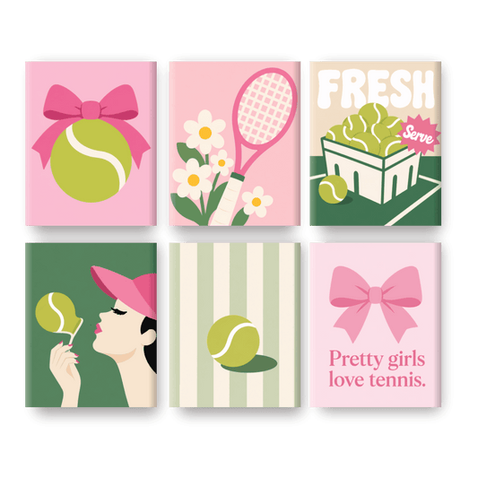 6 Mini Paintings -  Fresh Serve Set