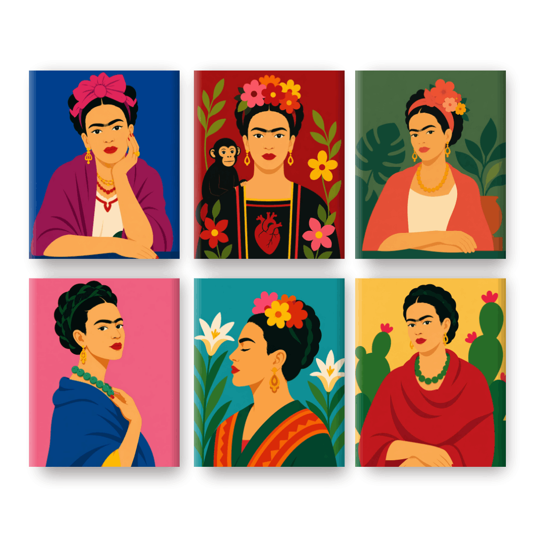 6 Mini Paintings -   Frida Forever Set