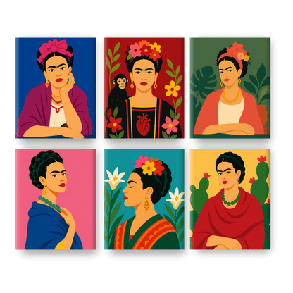 6 Mini Paintings -   Frida Forever Set