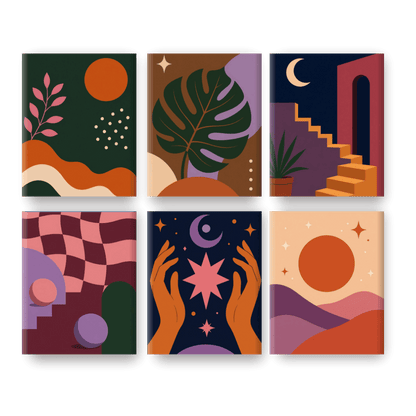 6 Mini Paintings - Midnight Magic Set