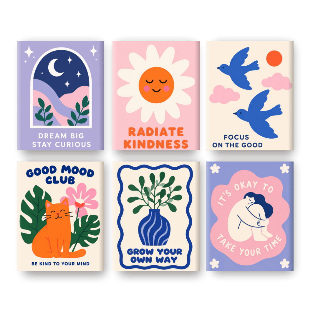 6 Mini Paintings - Positive Growth Set