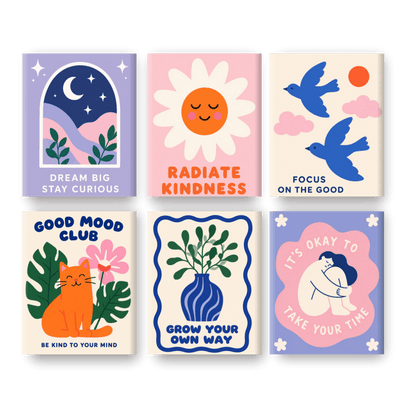 6 Mini Paintings - Positive Growth Set