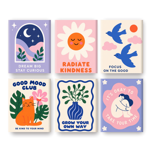 6 Mini Paintings - Positive Growth Set