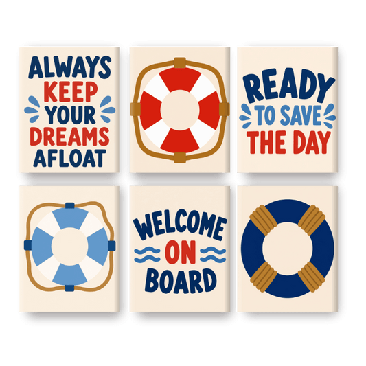 6 Mini Paintings - Life Savers Set
