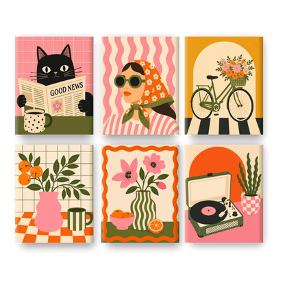 6 Mini Paintings - Good News Set