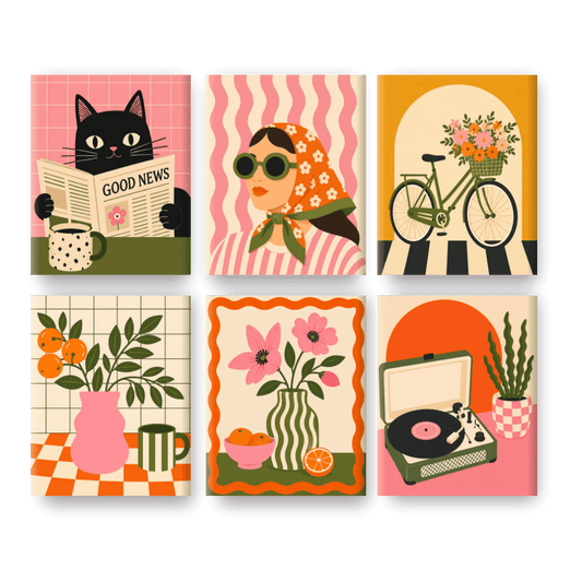 6 Mini Paintings - Good News Set