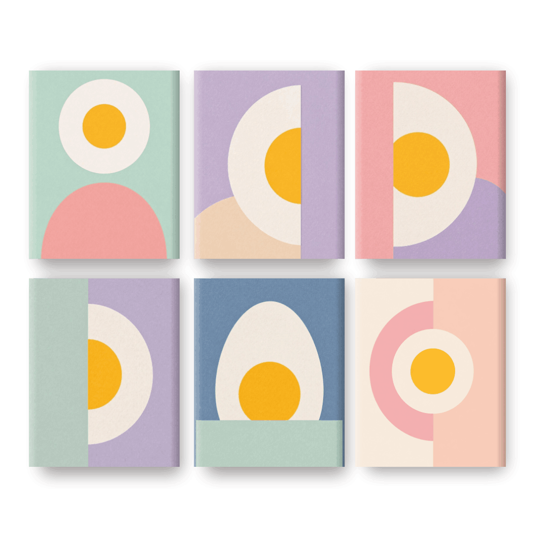 6 Mini Paintings - Bauhaus Dreams Set