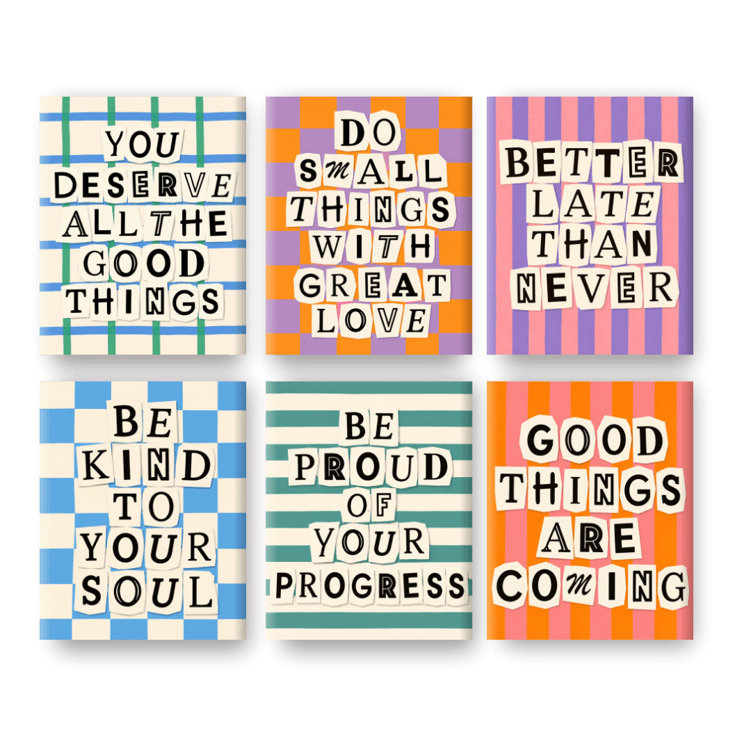 6 Mini Paintings - Good Things Are Coming Set