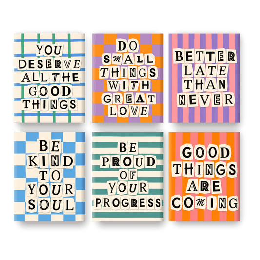 6 Mini Paintings - Good Things Are Coming Set
