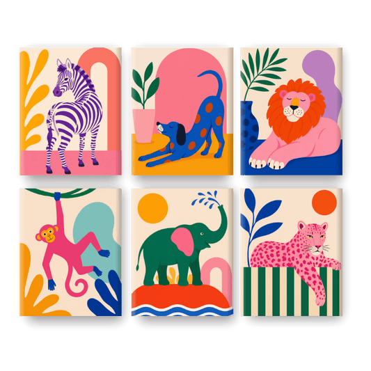 6 Mini Paintings - Wild & Bold Set