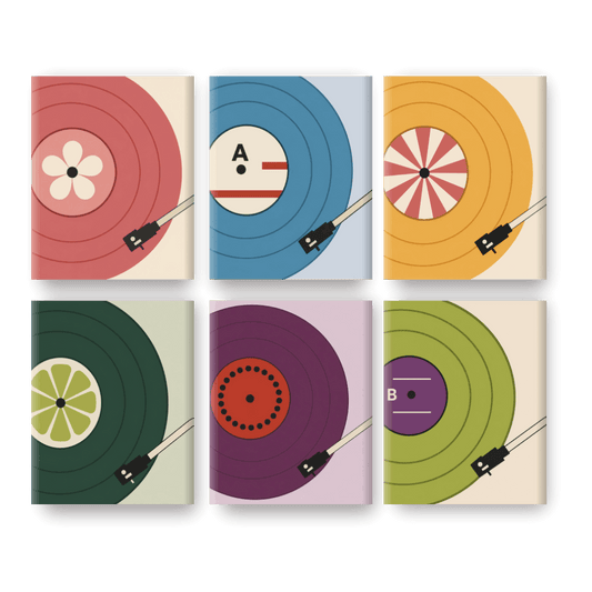 6 Mini Paintings - Mini Vinyl Records Set