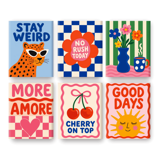 6 Mini Paintings - Cherry on Top Set