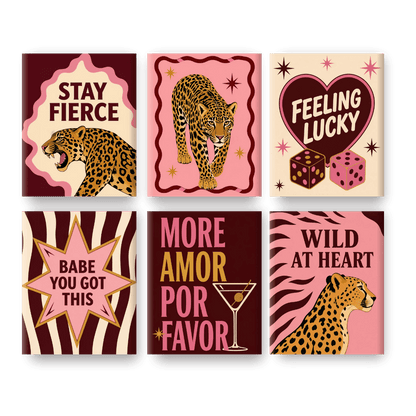 6 Mini Paintings - Stay Fierce Set