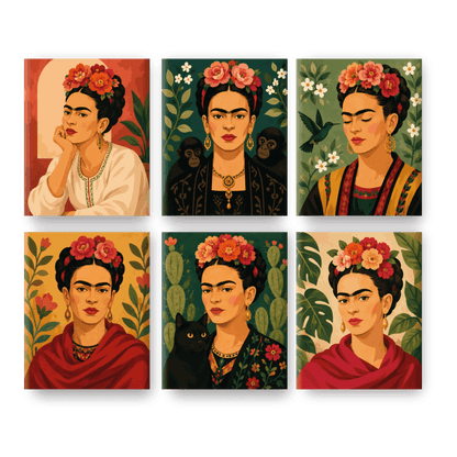 6 Mini Paintings -  Viva Frida Set