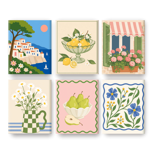 6 Mini Paintings - Springtime Charm Set