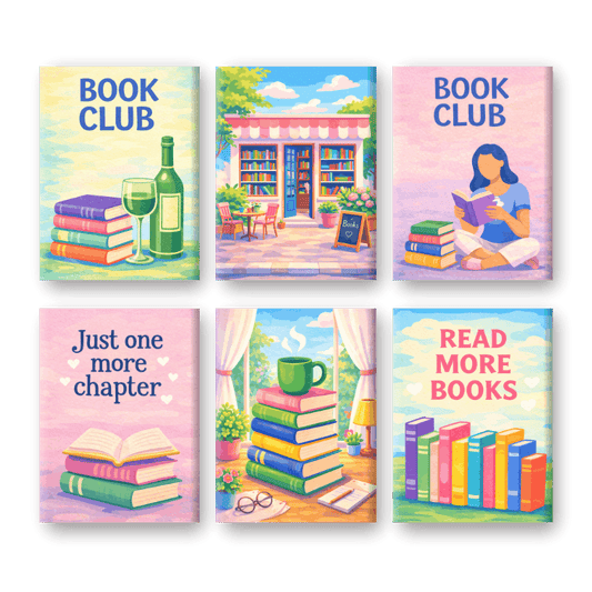 6 Mini Paintings - Book Club Set