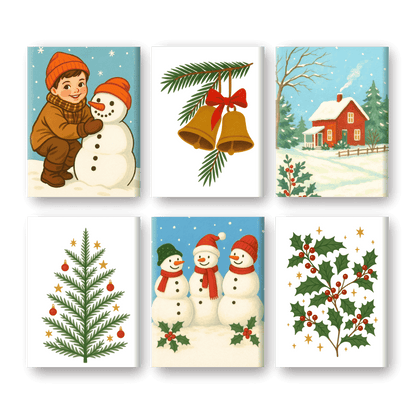 6 Mini Paintings | Christmas Memories Set