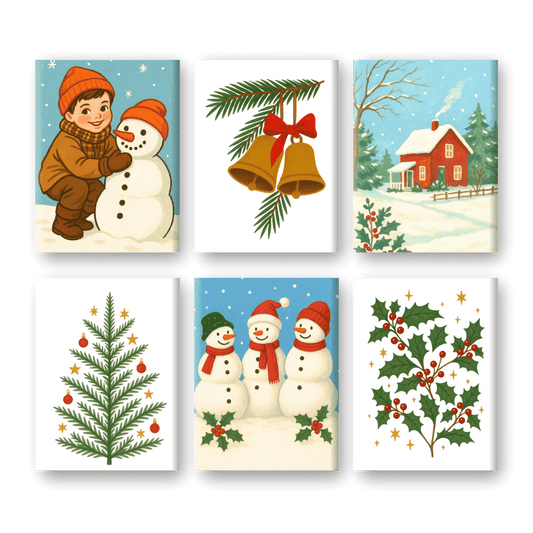 6 Mini Paintings | Christmas Memories Set