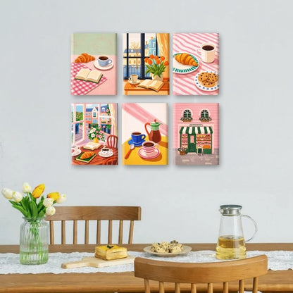 6 Mini Paintings - Coffee Moments Set