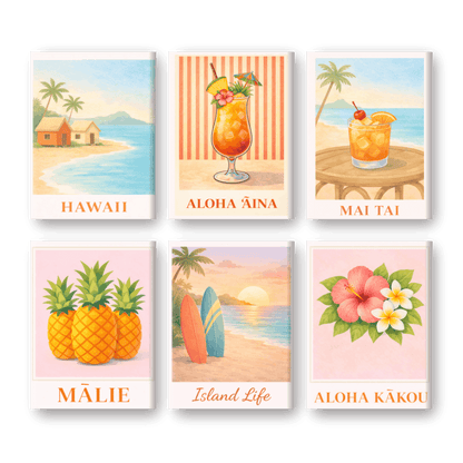 6 Mini Paintings - Hawaii Set