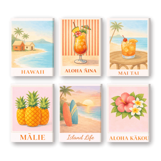6 Mini Paintings - Hawaii Set