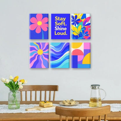 6 Mini Paintings - Color Pop Set