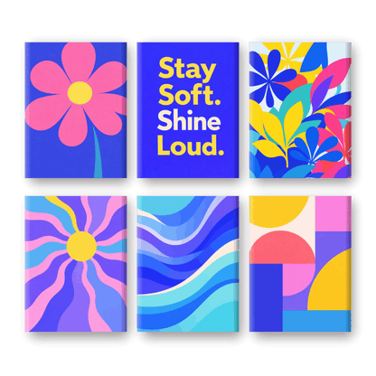 6 Mini Paintings - Color Pop Set