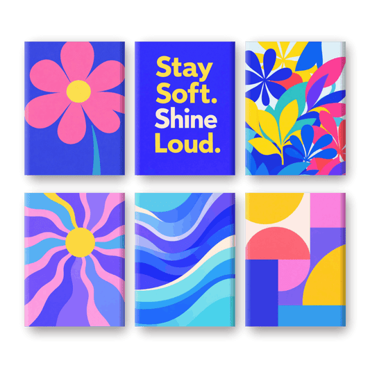 6 Mini Paintings - Color Pop Set