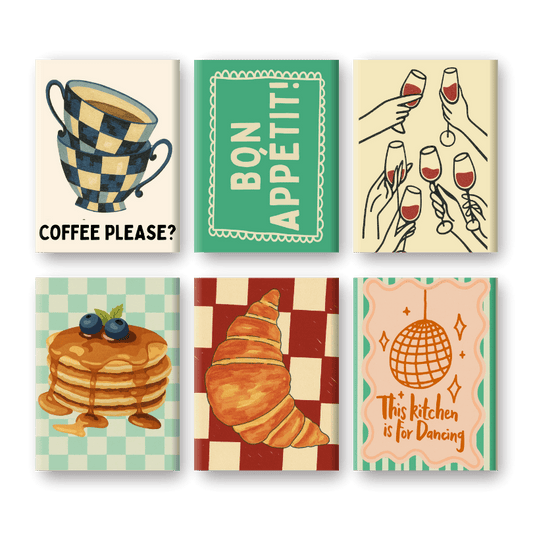 6 Mini Paintings - Kitchen Set