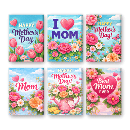 6 Mini Paintings - Mother's Day Set