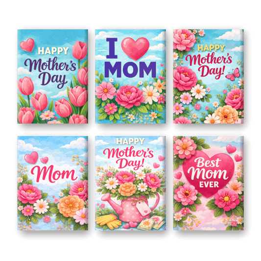6 Mini Paintings - Mother's Day Set