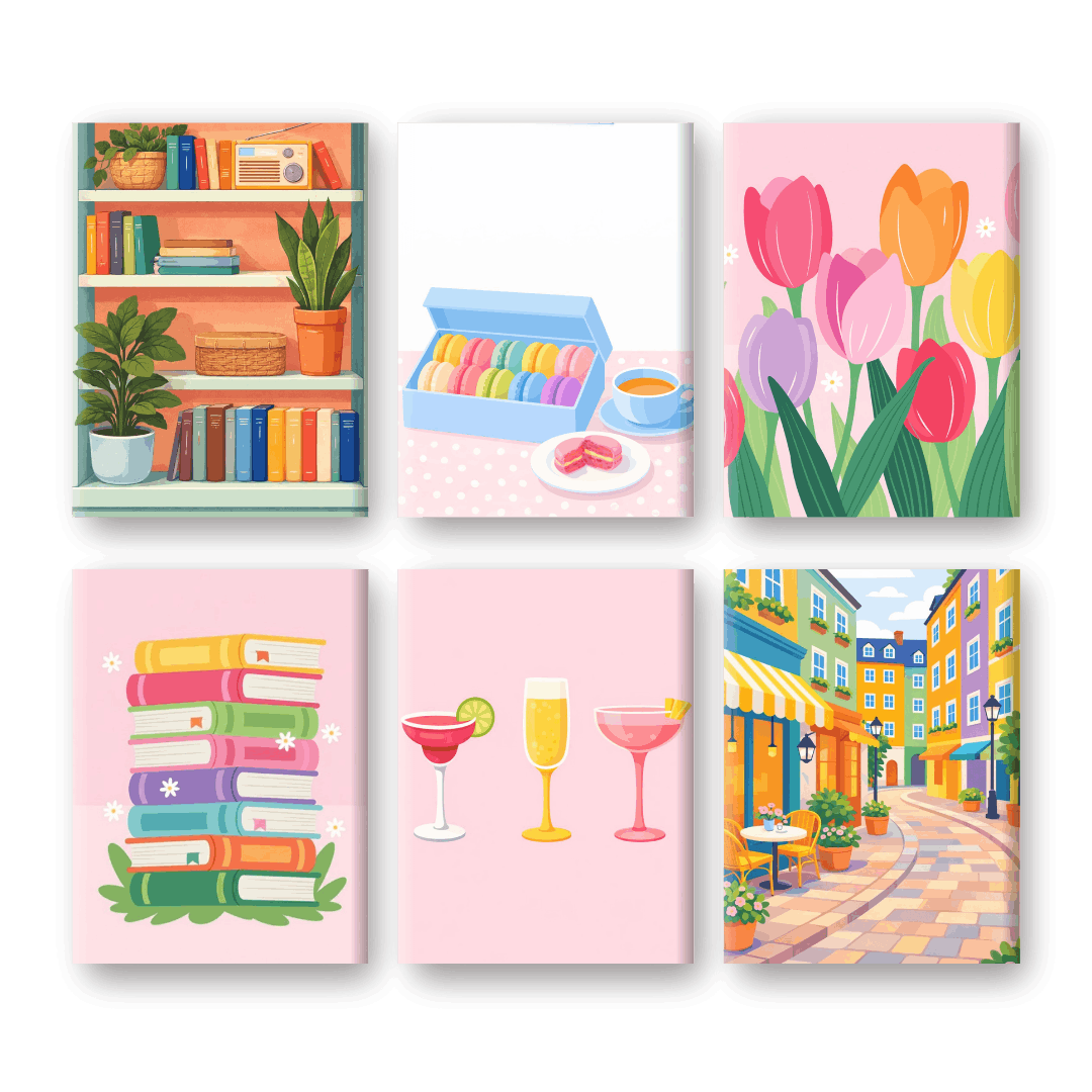 6 Mini Paintings - Pastel Moments Set