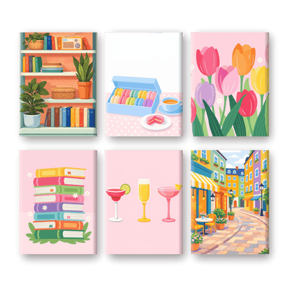 6 Mini Paintings - Pastel Moments Set