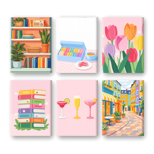 6 Mini Paintings - Pastel Moments Set