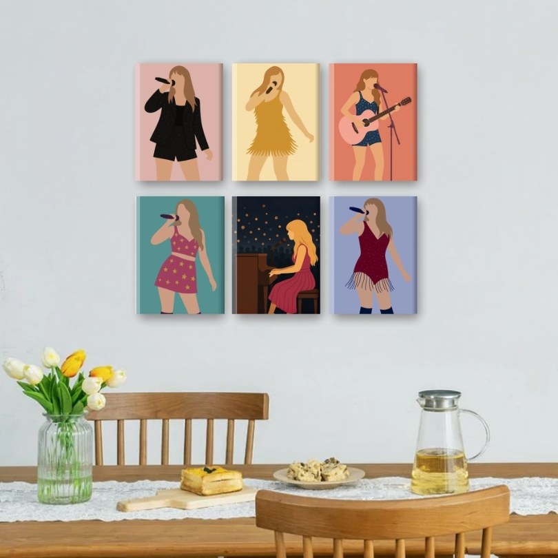 6 Mini Paintings - Pop Icon Set