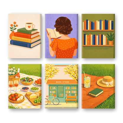 6 Mini Paintings - Quiet Moments Set