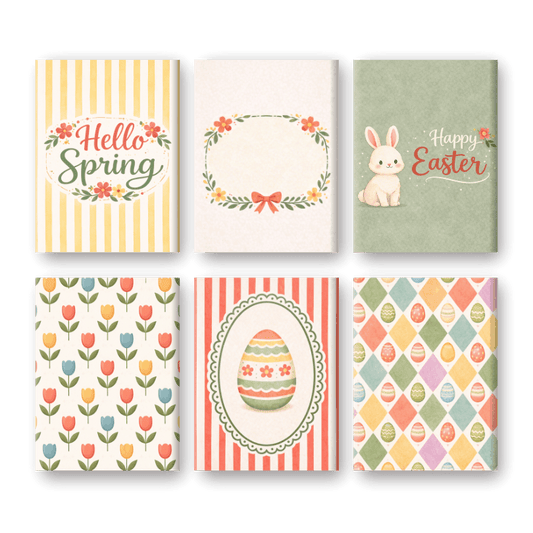 6 Mini Paintings - Spring & Easter Set
